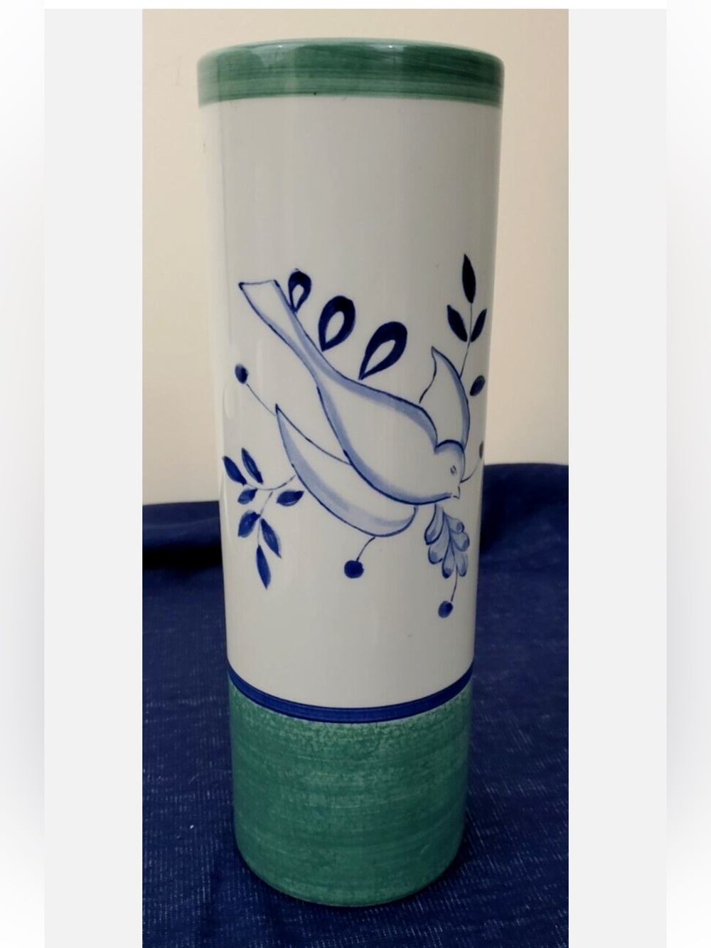 Ceramic Villeroy Boch Spaghetti Holder Missing Top Alternative Vase